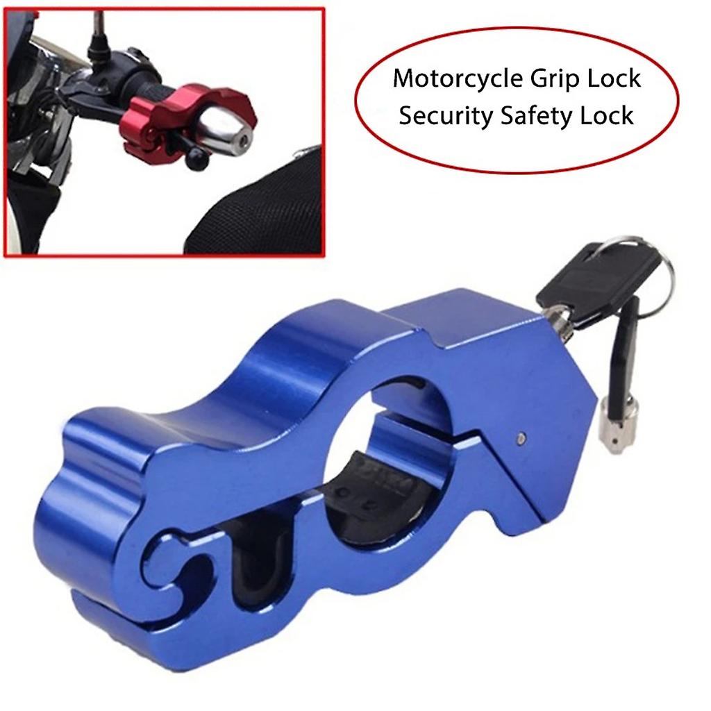 Motorcycle Anti Theft Locking Device Handlebar Throttle Security Lock Pull Rod