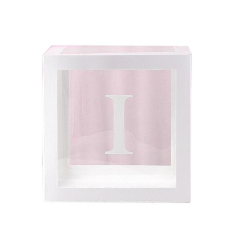 1 Set Balloon Box Anti-deformed Wide Application Plastic Square Clear DIY Letter Box Party Supplies