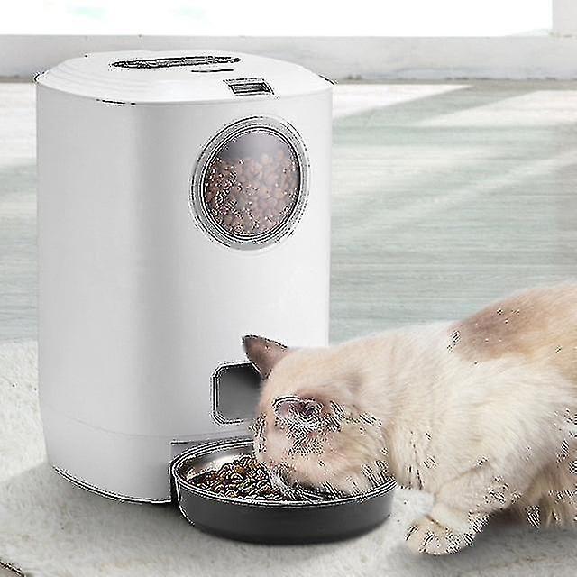 4.5L Automatic Cat Feeder,timed Dog Feeder Pet Food Dispenser For Dry Food,programmable Portion Control & Voice Recorder