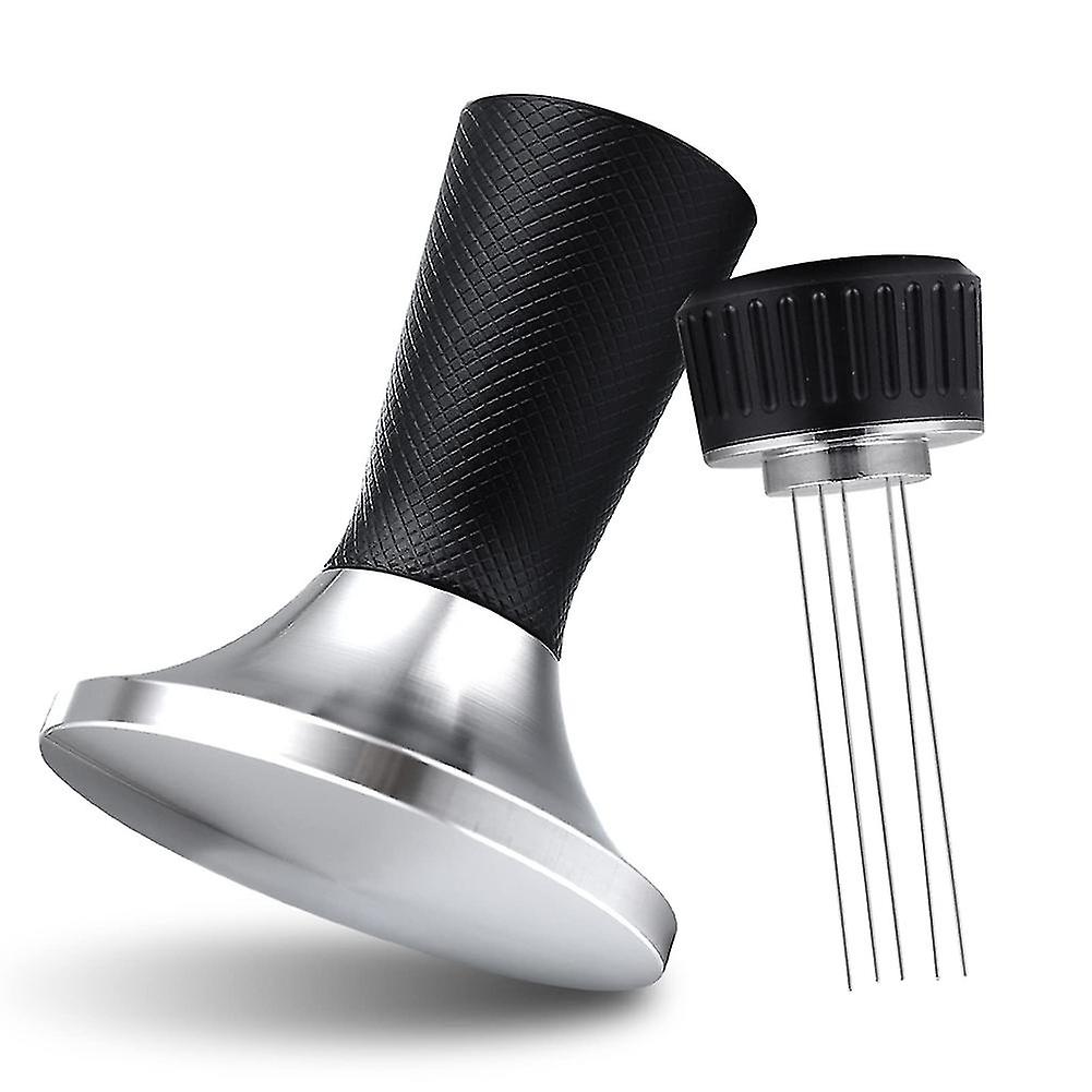 2 In 1 53.m Espresso Tamper , Tamper With Stirrer, Less Steel Espresso Presser Tool