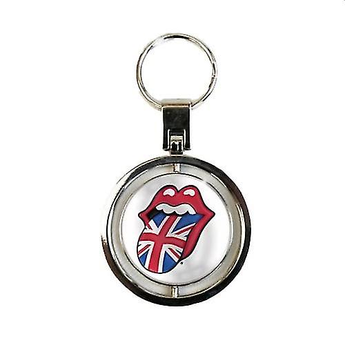 The Rolling Stones UK & US Tongues Spinner Keyring