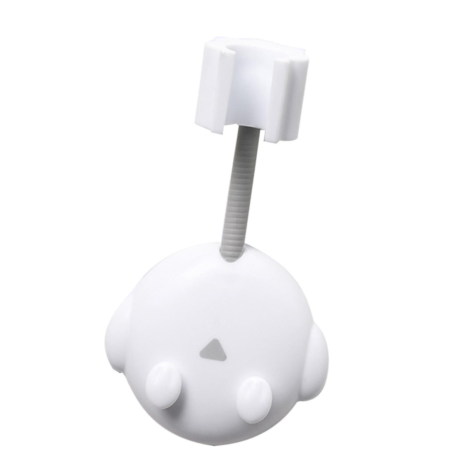 Adjustable White Shower Head Holder Wall Mount Bracket 65g