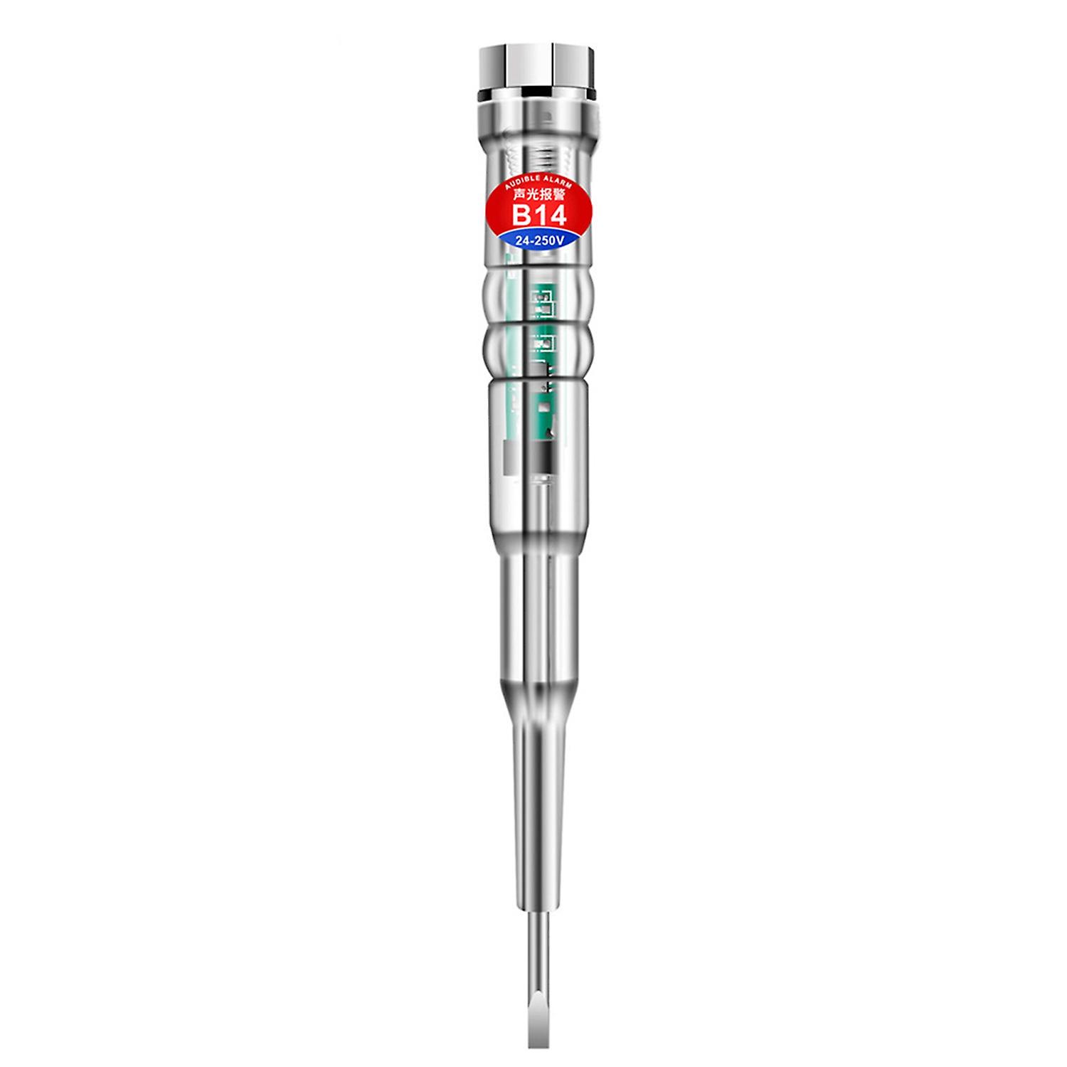 Electrical Pen Audible Alarm Insulating Shell 24-250V Electroscope Screwdriver Test Pen Tool compati