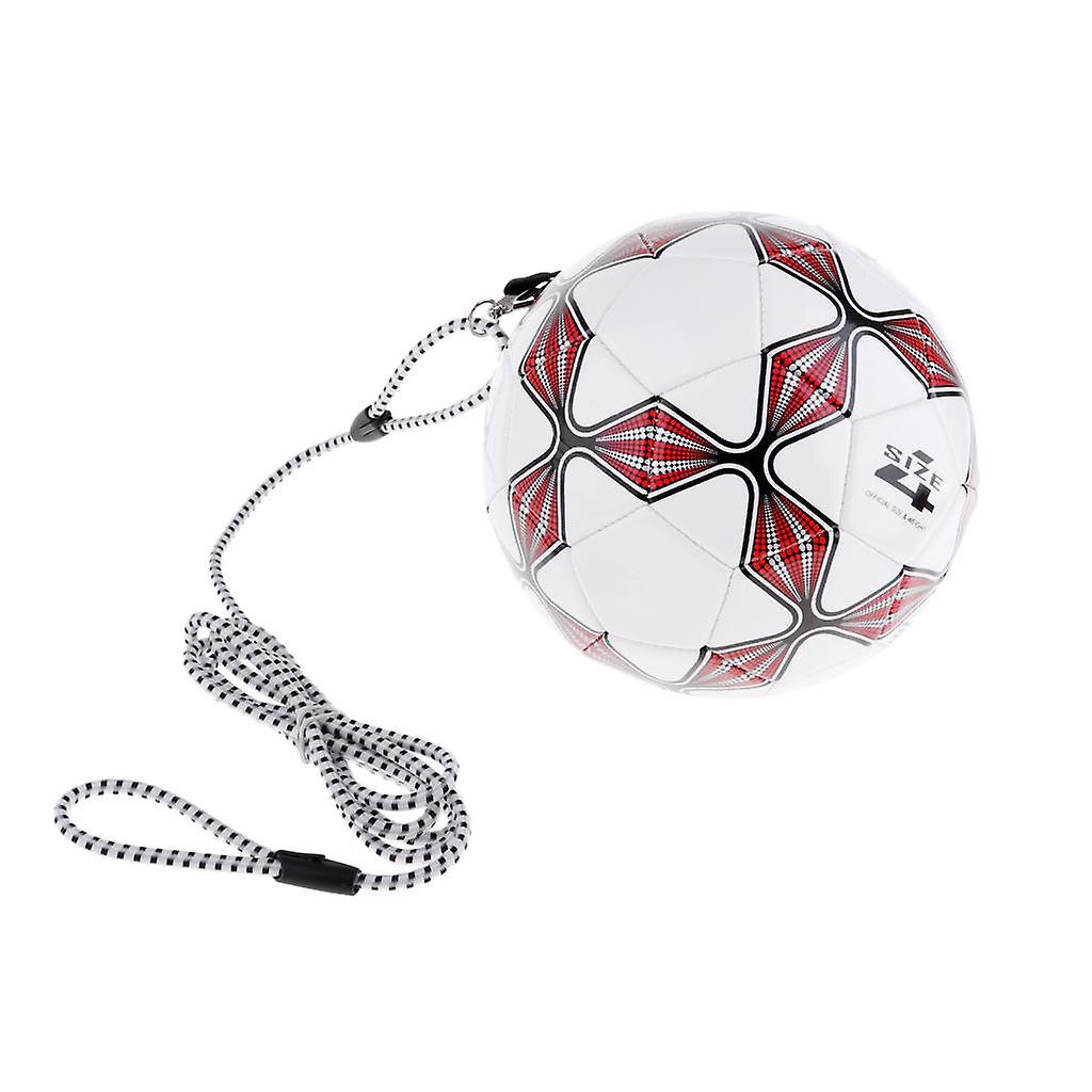 Soccer Ball Size 4 with High Elastic String Outdoor Training for Kids Teens