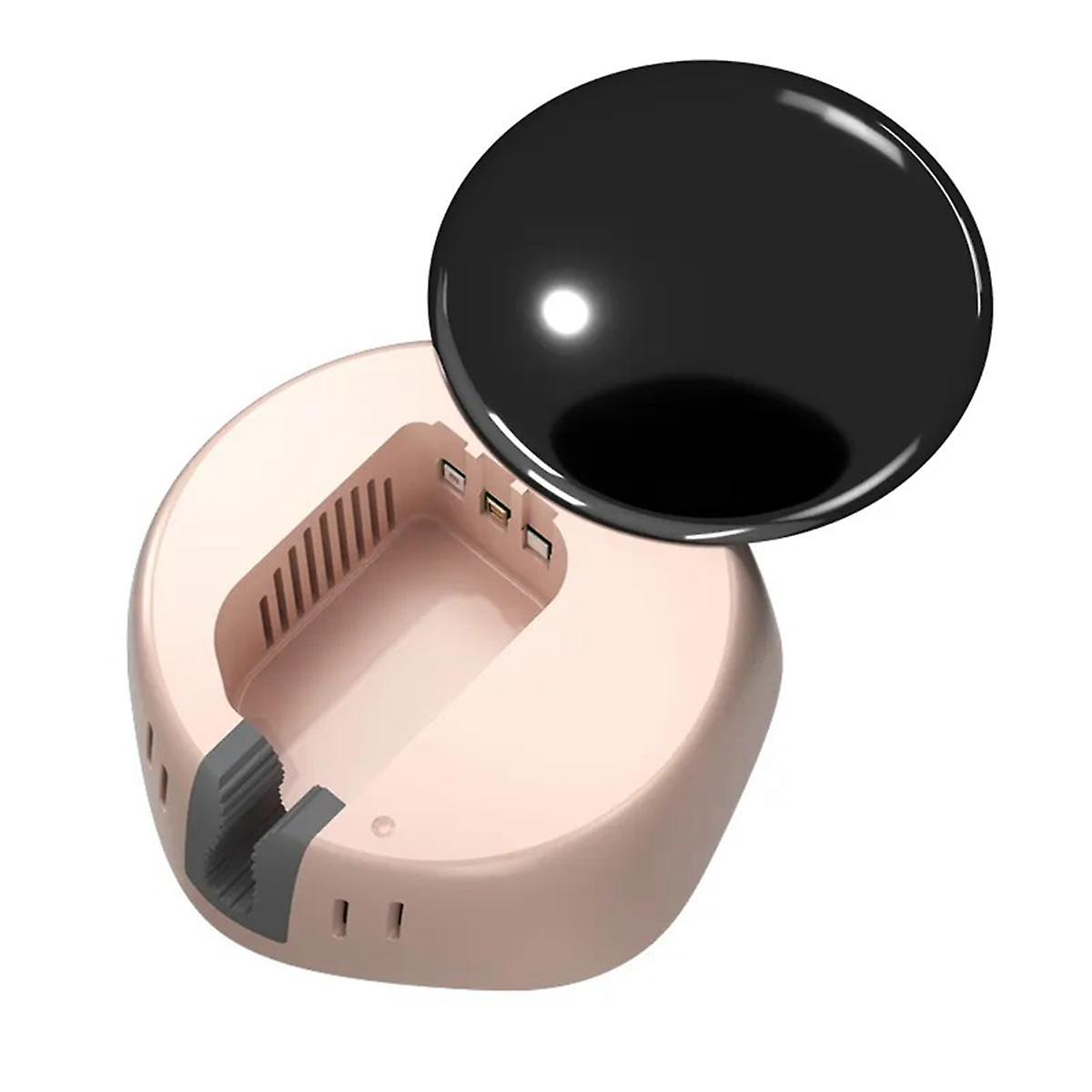 Mini Portable Toothbrush Sterilizer Rechargeable Travel UVC Toothbrush Sterilizer Box Pink