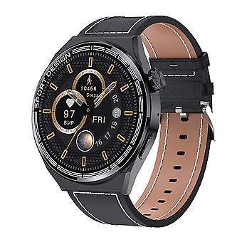 1,60 polegadas BlackDial Leather Band IP68 Smart Watch BlackDial Leather Band