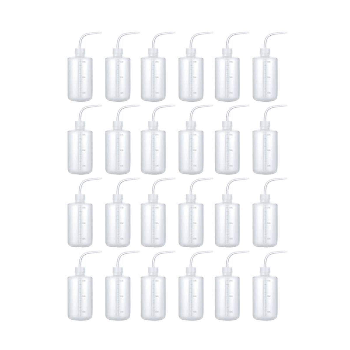 24Pcs 500Ml Wash Bottle Plastic Squeeze Bottles for Liquids Bottle Lab Wash Bottles Economy Plastic Squeeze Bottle