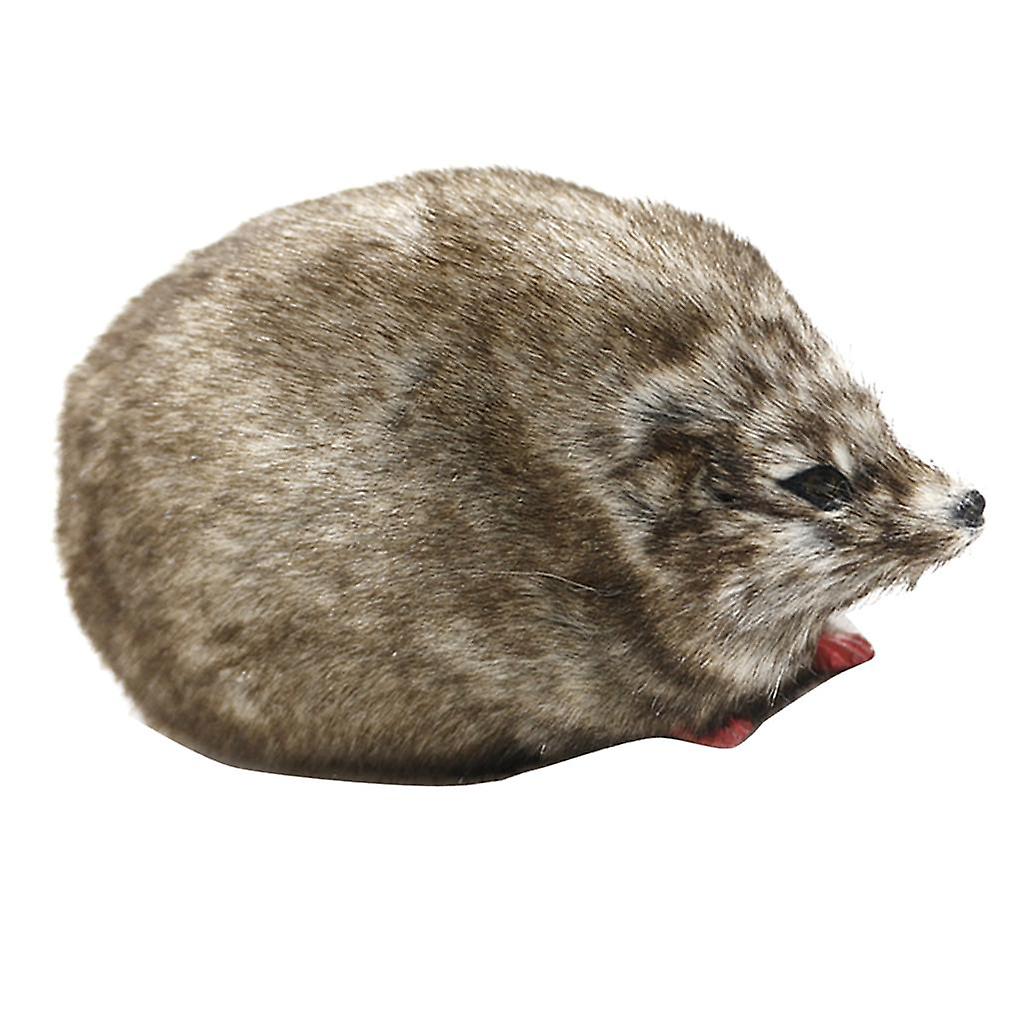Plush Hedgehog Figurine Statue Artificial Hedgehog Miniatures Model Kids Toy