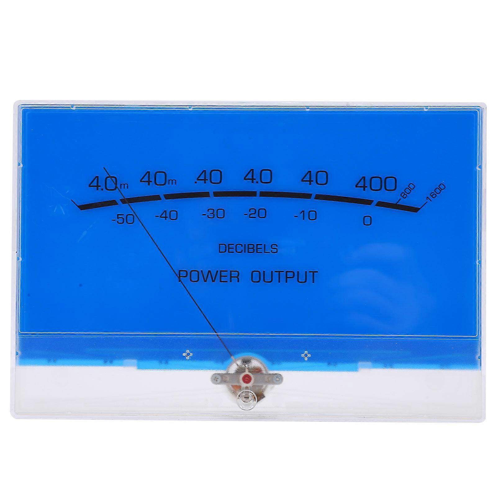 Rankomu VU Meter Head VU Meter Header with LED Backlight, Power Amplifier Sound Level Power Tester, o Testing Tool, Compact Design, Easy