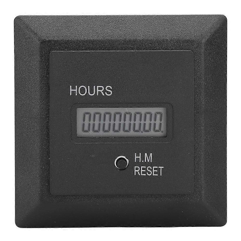 Digital Display Hour Meter, High Precision Timer 50/60 Hz, Universal HM-1R, AC 100-240 V