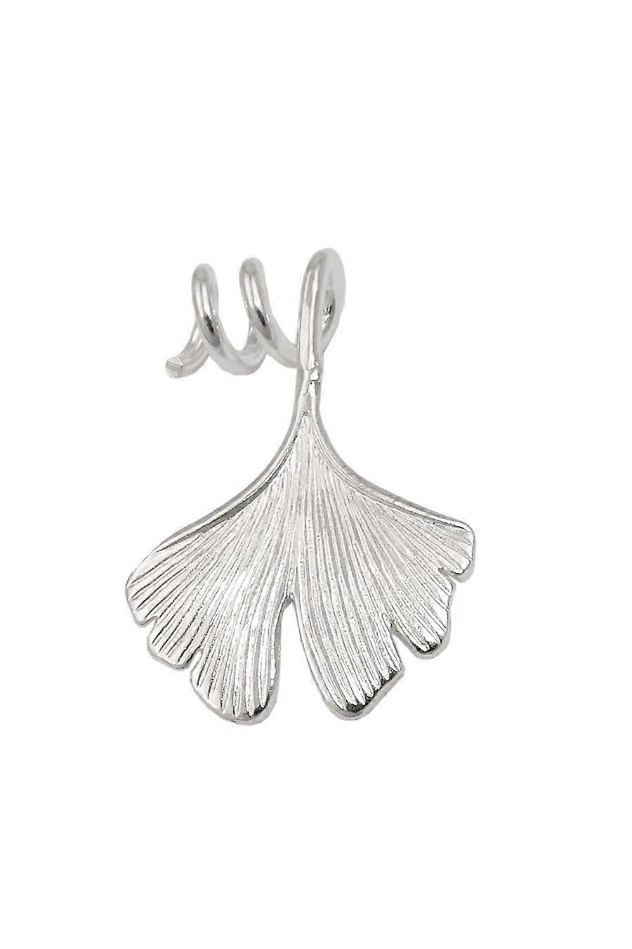 Pendant Ginkgo Leaf Spiral Silver 925 - Gl93938