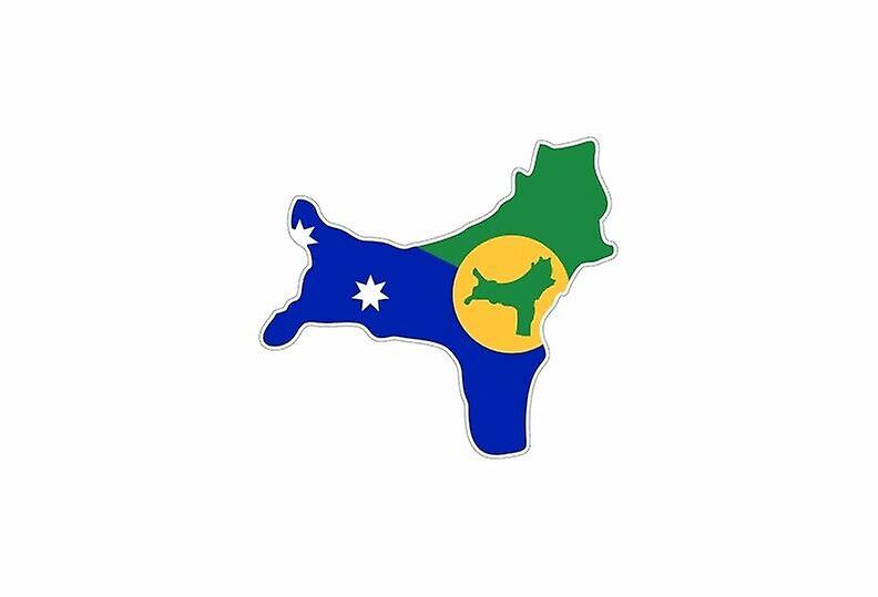 贴纸贴纸乙烯基汽车摩托车粘合地图旗岛圣诞节