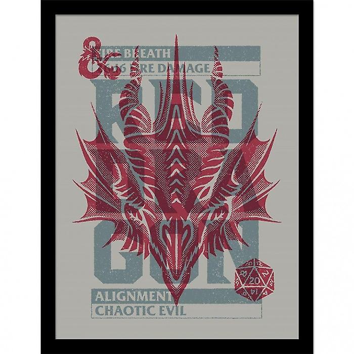 Dungeons & Dragons Chaotic Evil Framed Poster