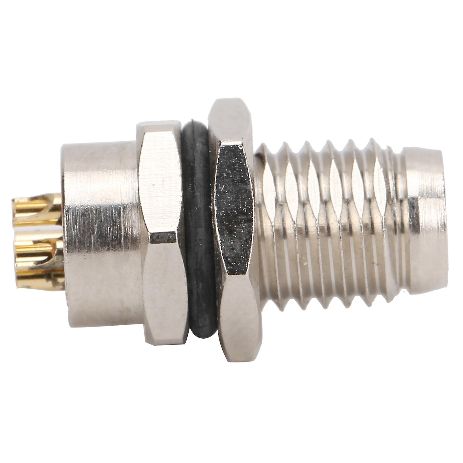 M8FP4 Needle Socket 4Pin M8 Connector IP67 Back Board Mounted Epoxy Resin Sealing