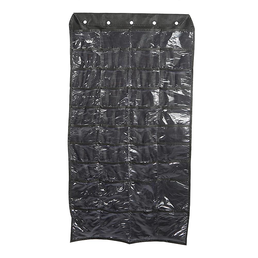 Transparent Pvc Window Jewelry Organizer, Compact And Sturdy Pouch With Space-Saving Design, Easy To Use With Top Hole For Hanger