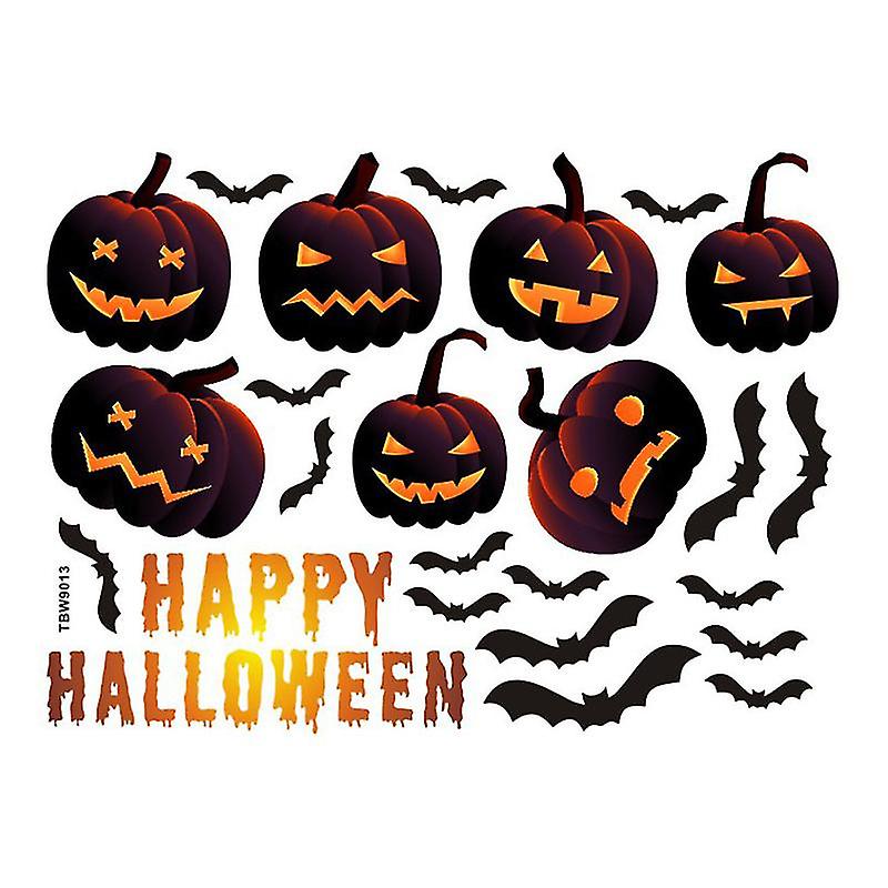 1pcs Pumpkin Sticker For Halloween Decorations