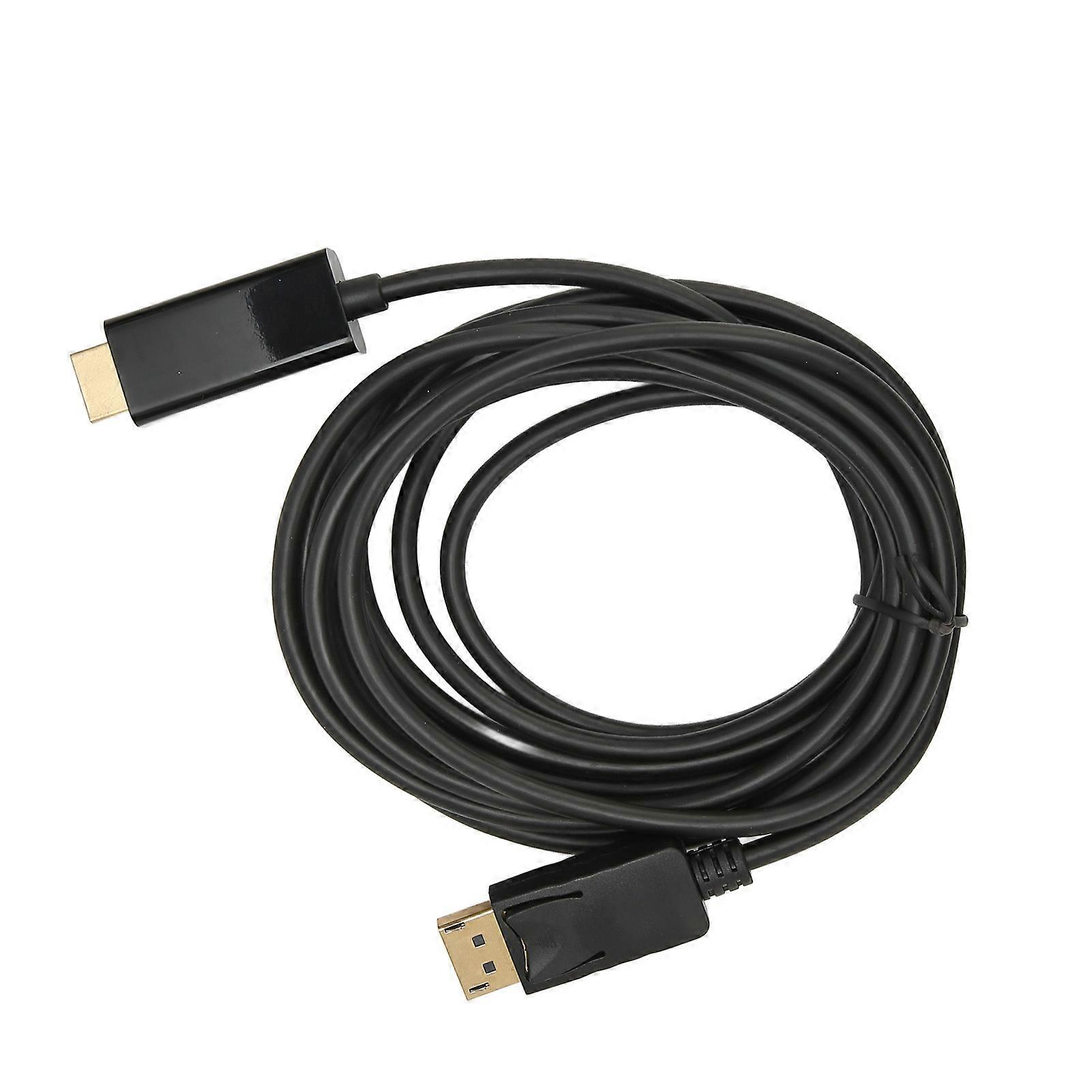 Displayport To Hd Multimedia Interface Cable 4k Delayless One Way Video Adapter Cord For Pc Laptop Tv 9.8ft