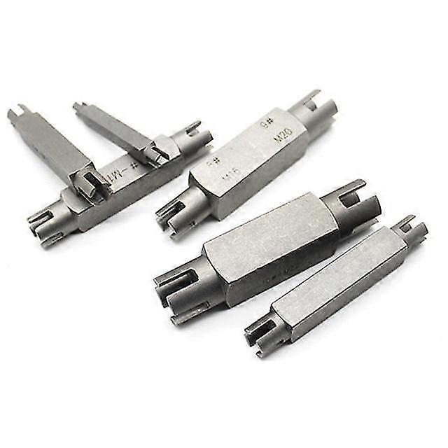 6Pcs hexagonal double-head broken tap retractor tap extractor take-off wire tap retractor reverse wire take-off tool