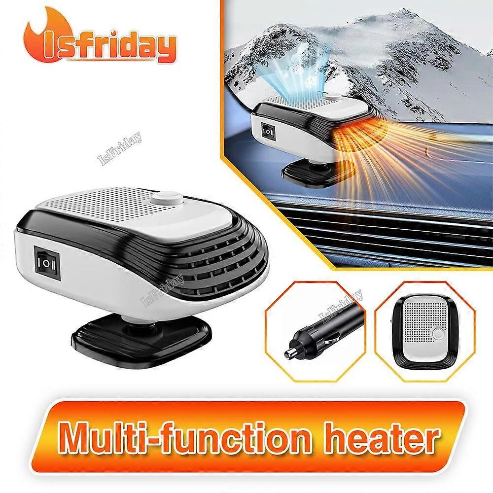 Car Defroster Windshield Heater 12V/24V 2 In 1 Heating/Cooling Fan For Auto Window Demister With Fast Heating For Truck RV SUV FN9U3946