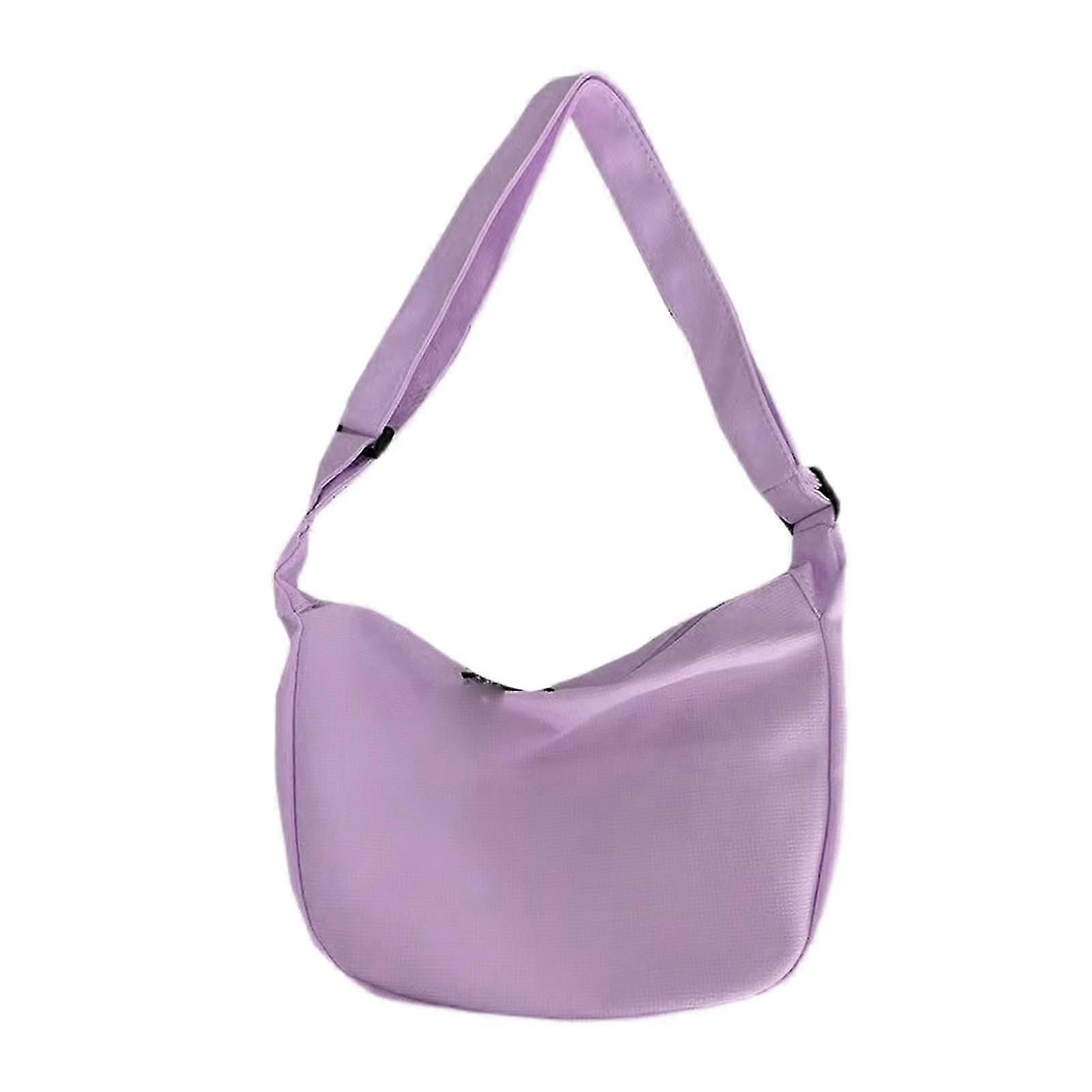 Large Capacity Breathable Adjustable Strap for Shopping School Purple Free Size
