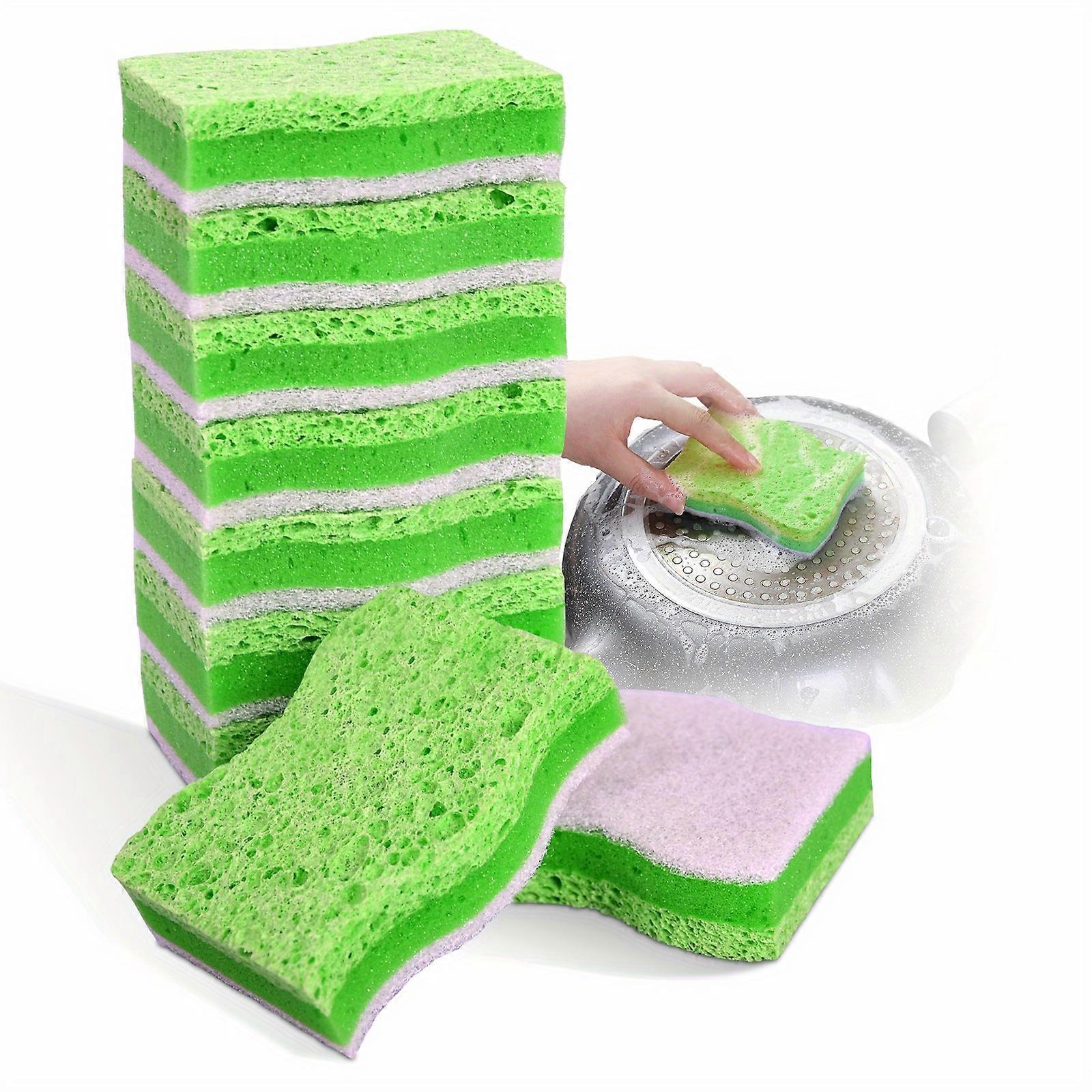 Durable 10-Pack Melamine Cleaning Sponges Non-Scratch & Double-Sided for Kitchen, Bathroom, & More
