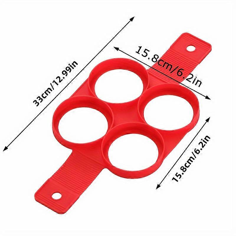 Egg Pancake Ring, Nonstick Pancake Maker Mold, Silicone Egg Cooker, Suitable For Kitchen Baking