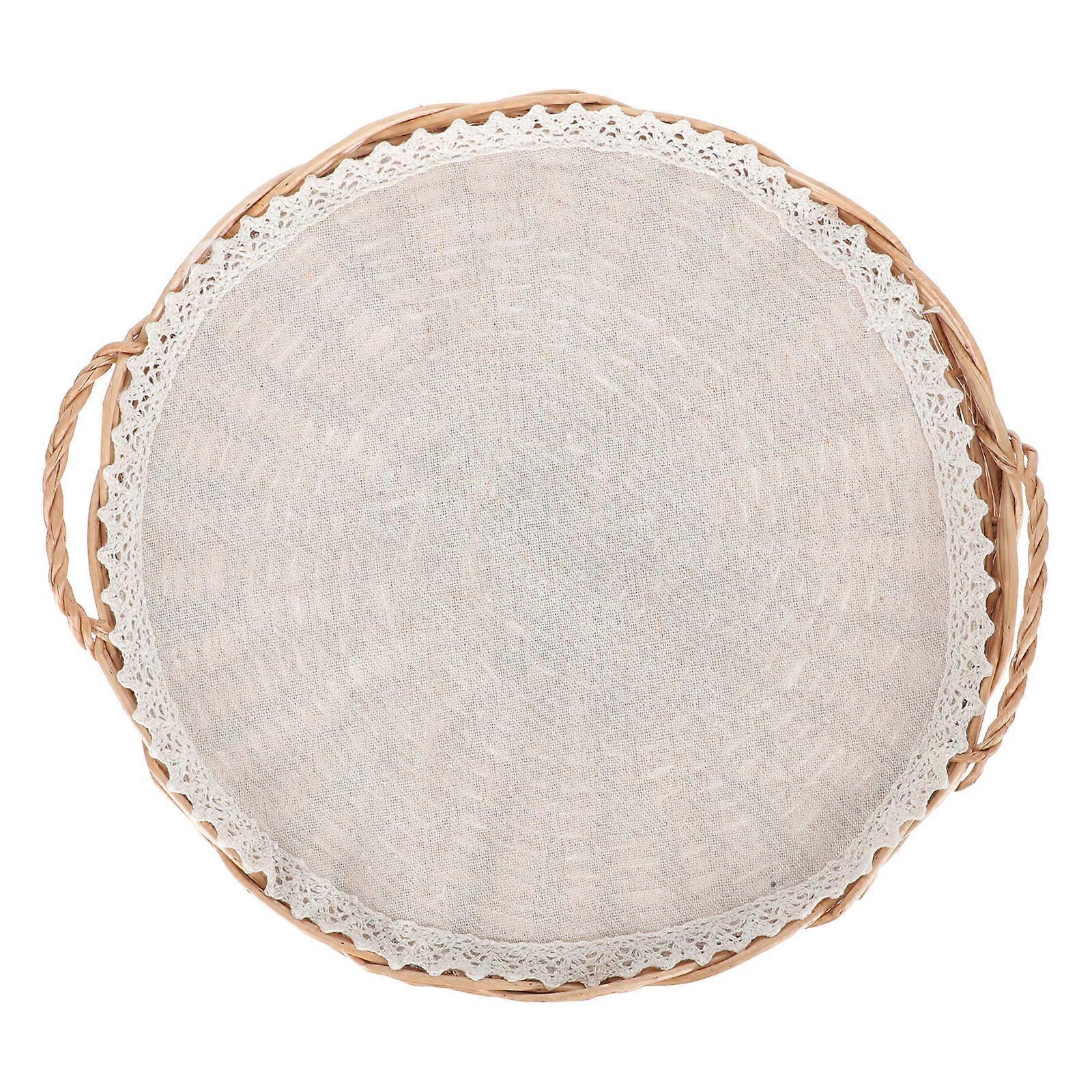 Make-up-Palette Snack-Serviertablett kosmetischer Make-up-Korb Kekskorb Weidenbrotkorb dekorativer Obstkorb