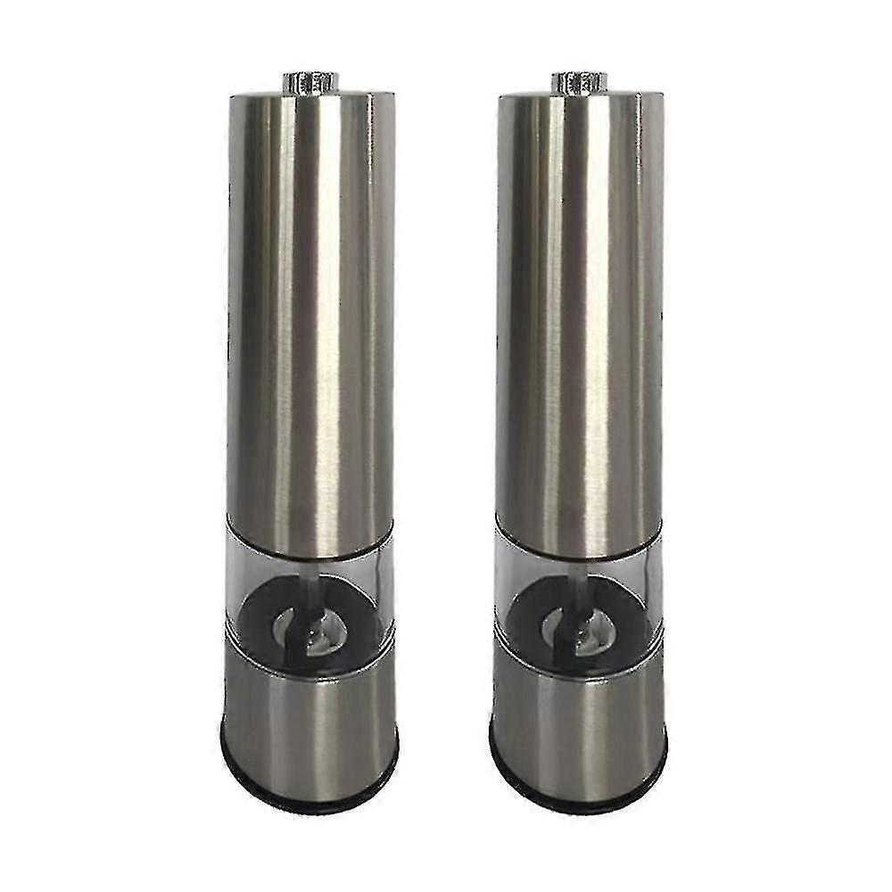 rustfritt stål elektrisk pepper grinder hjem trykk type automatisk sliping flaske kjøkkenutstyr