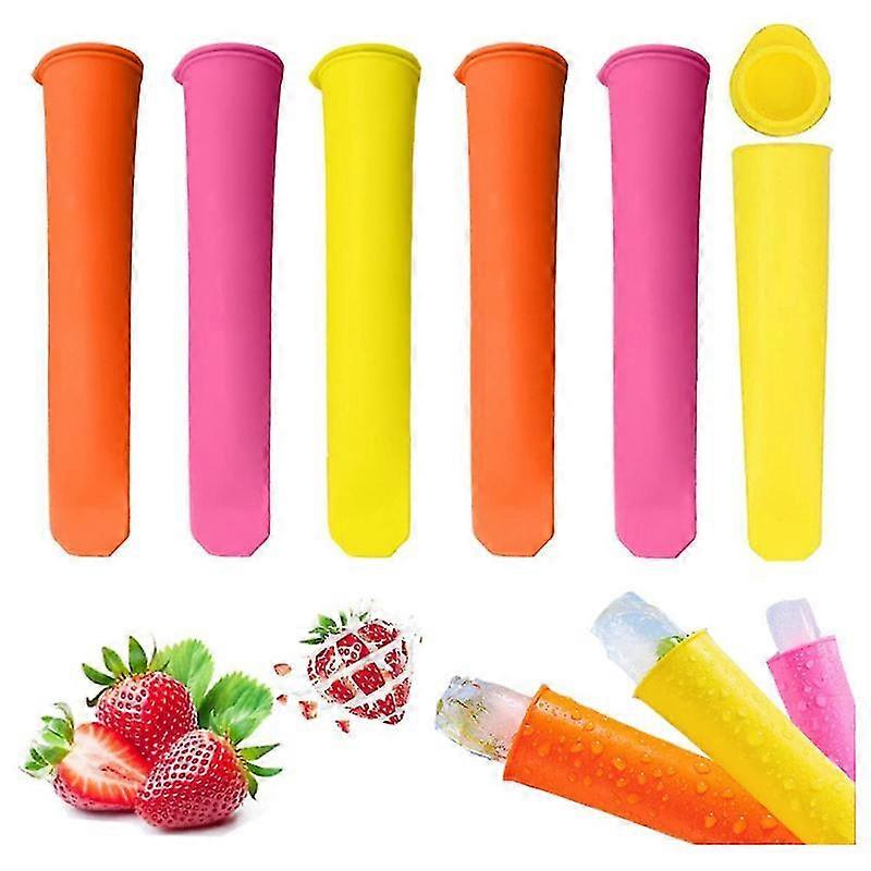 GYFDYM Silicone Popsicle Molds Ice Cream Molds, Silicone Popsicle Molds, Silicone Popsicle Molds, Popsicle Molds, Reusable Diy Frozen Ice Cream Ice Po