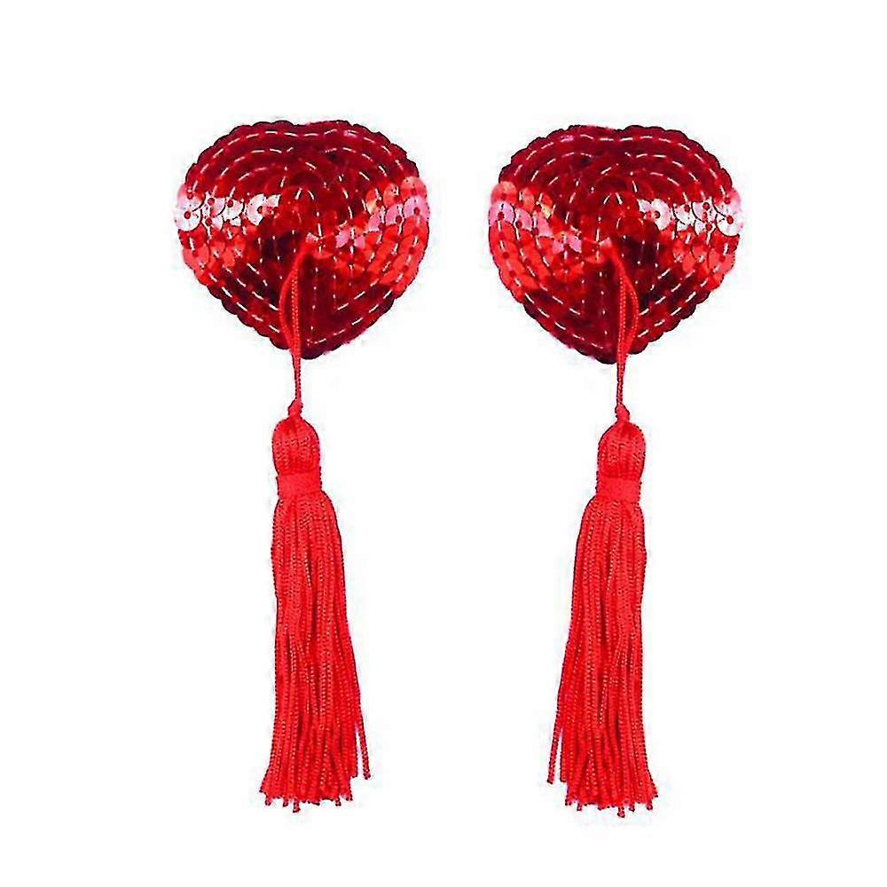 kvinners tassle hjerteformet bh brystvorte dekker