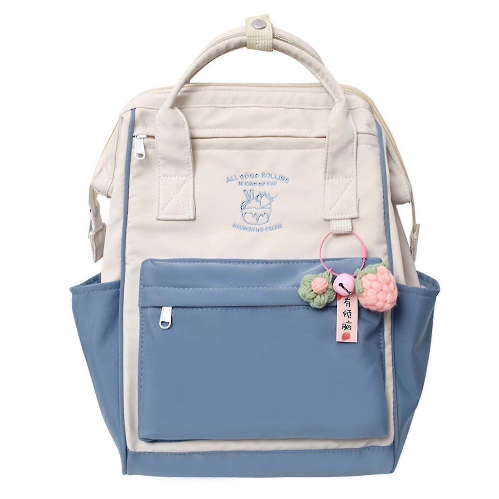 Diaper Bag Zipper Student Schoolbag Donut Style Large Capacity Women Backpack