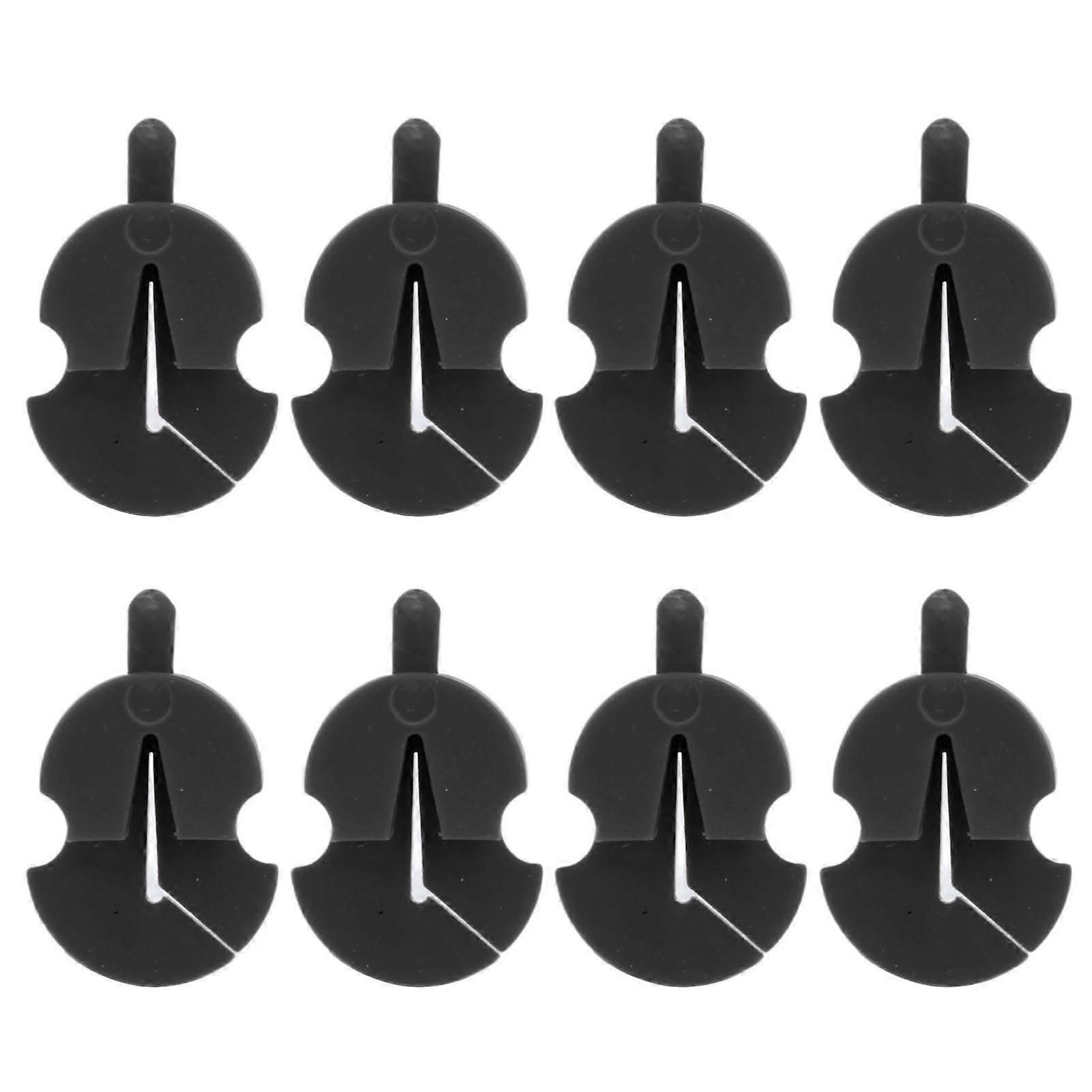 8Pcs Violino Mute Silenziatore in Gomma Regolabile Foro Singolo Pratica Parti Accessori