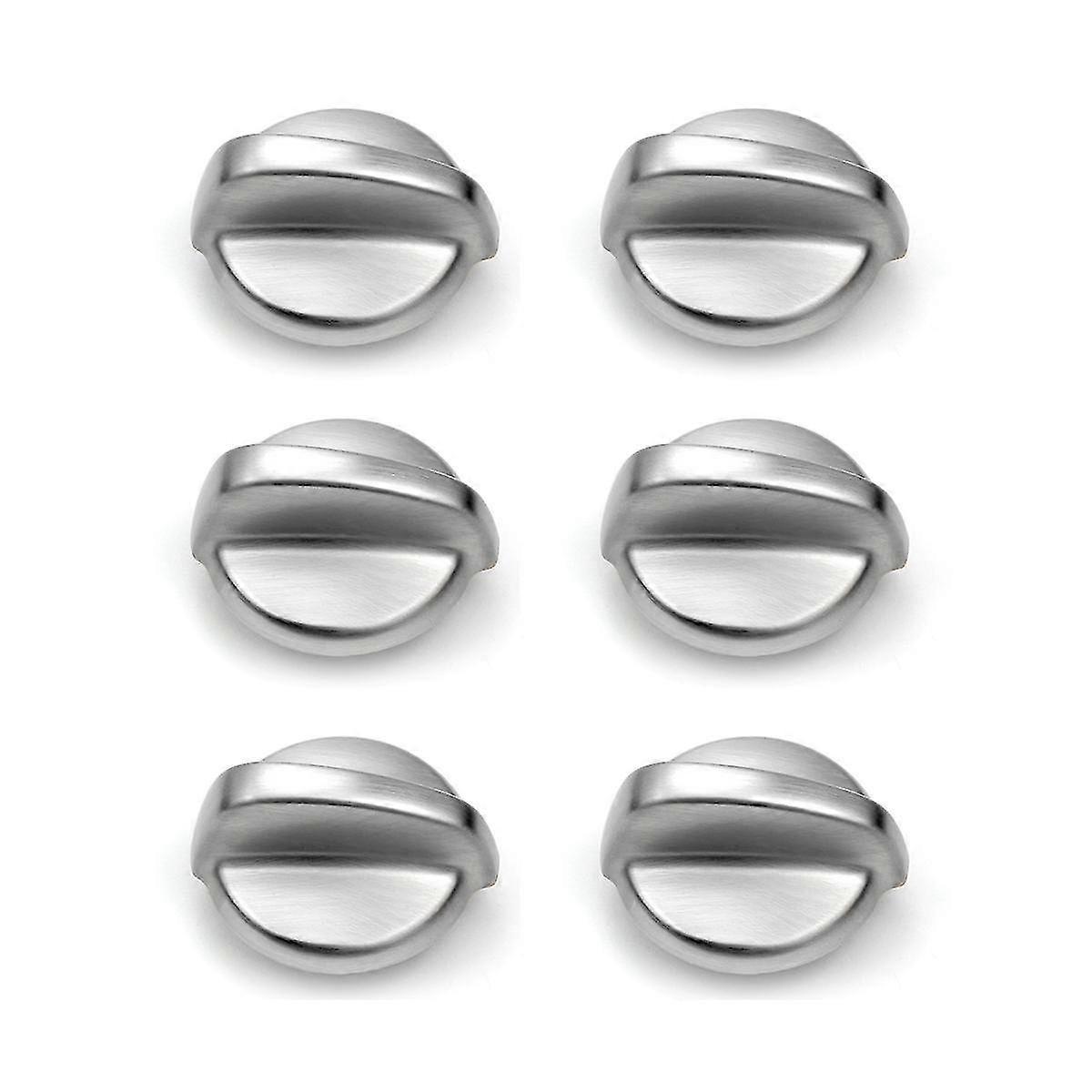 Wb03t10325 Range Chrome Burner Control Knob For Cooktop Knobs 6 Pack Replacement For Ap5690210 Ps35
