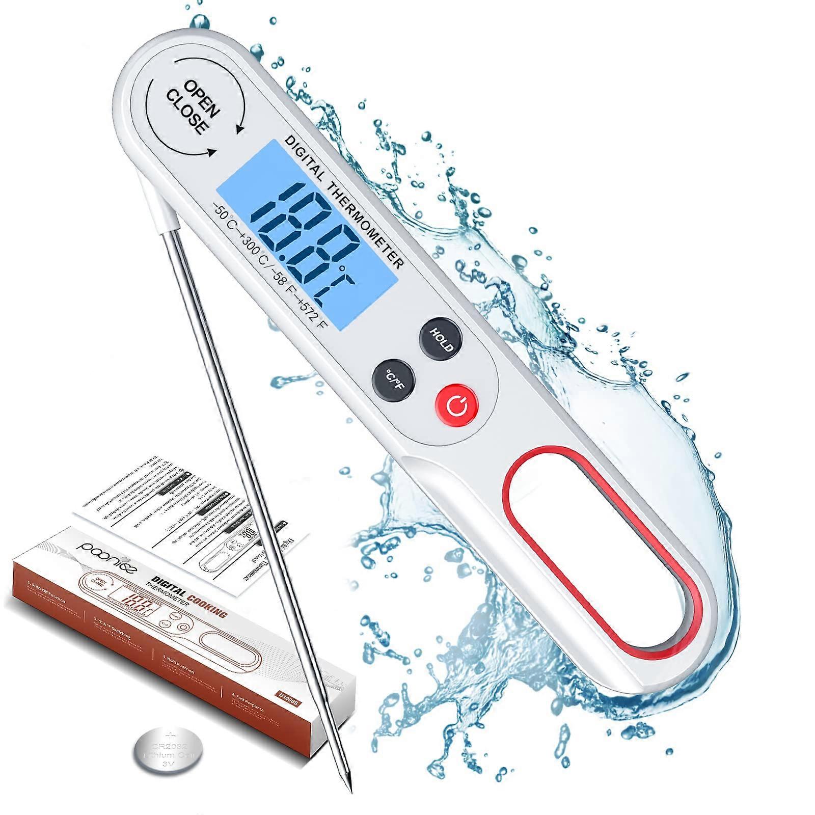 Linjou Digital Meat Thermometers Food Thermometer (Whi VJM
