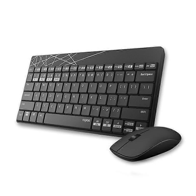 Rapoo 8000M Compact Wireless Multi Mode Bluetooth 2.4Ghz 3 Device Keyboard And Mouse Combo Keyboard & Mouse Bundles