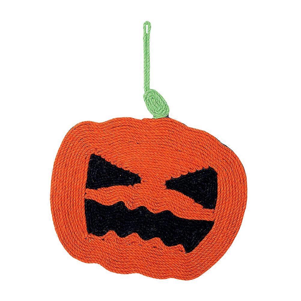 Pumpkin Shaped Cat Scratcher Sisal Kitten Scratching Board Cat Plaything