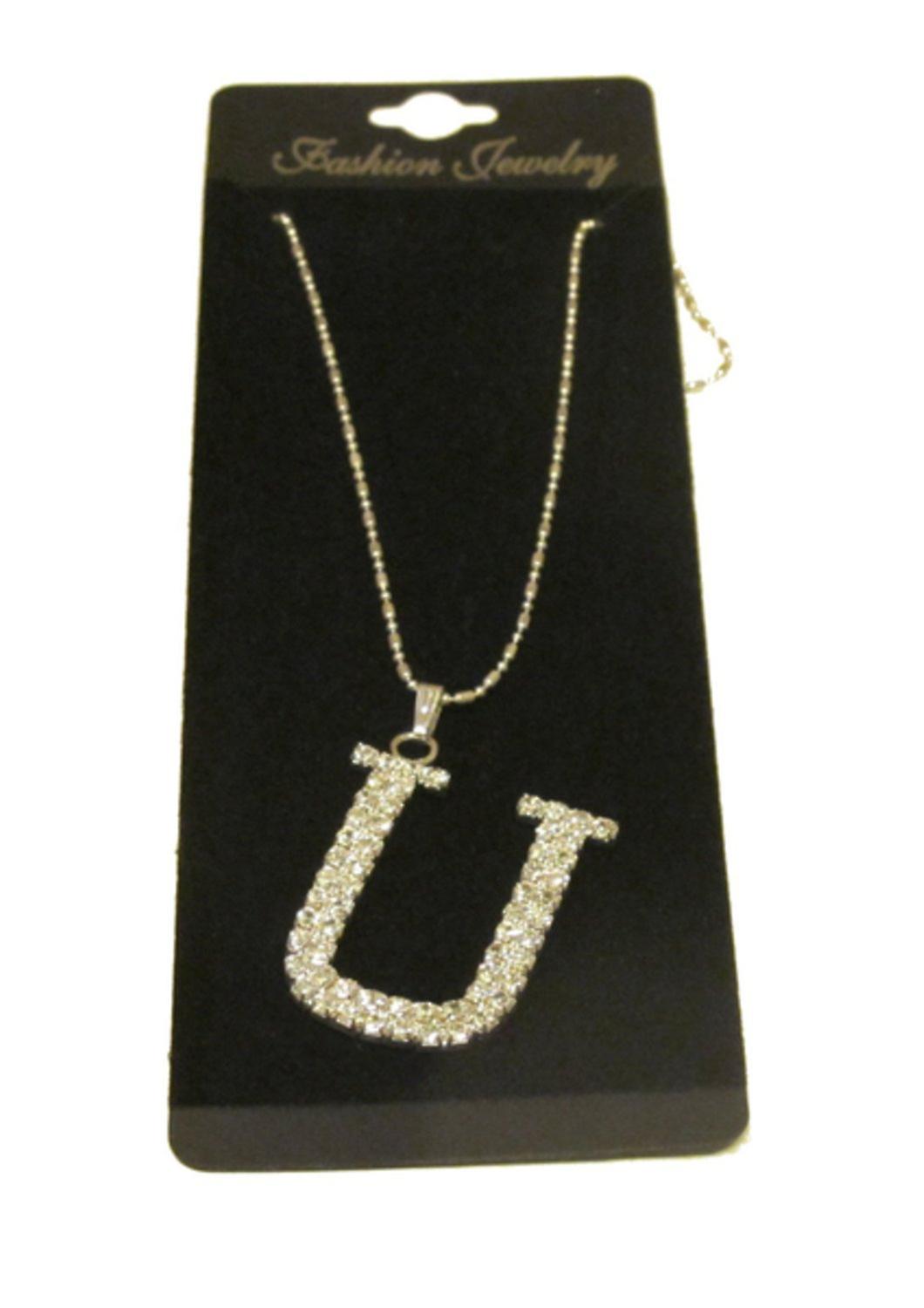 Necklace with letter U 