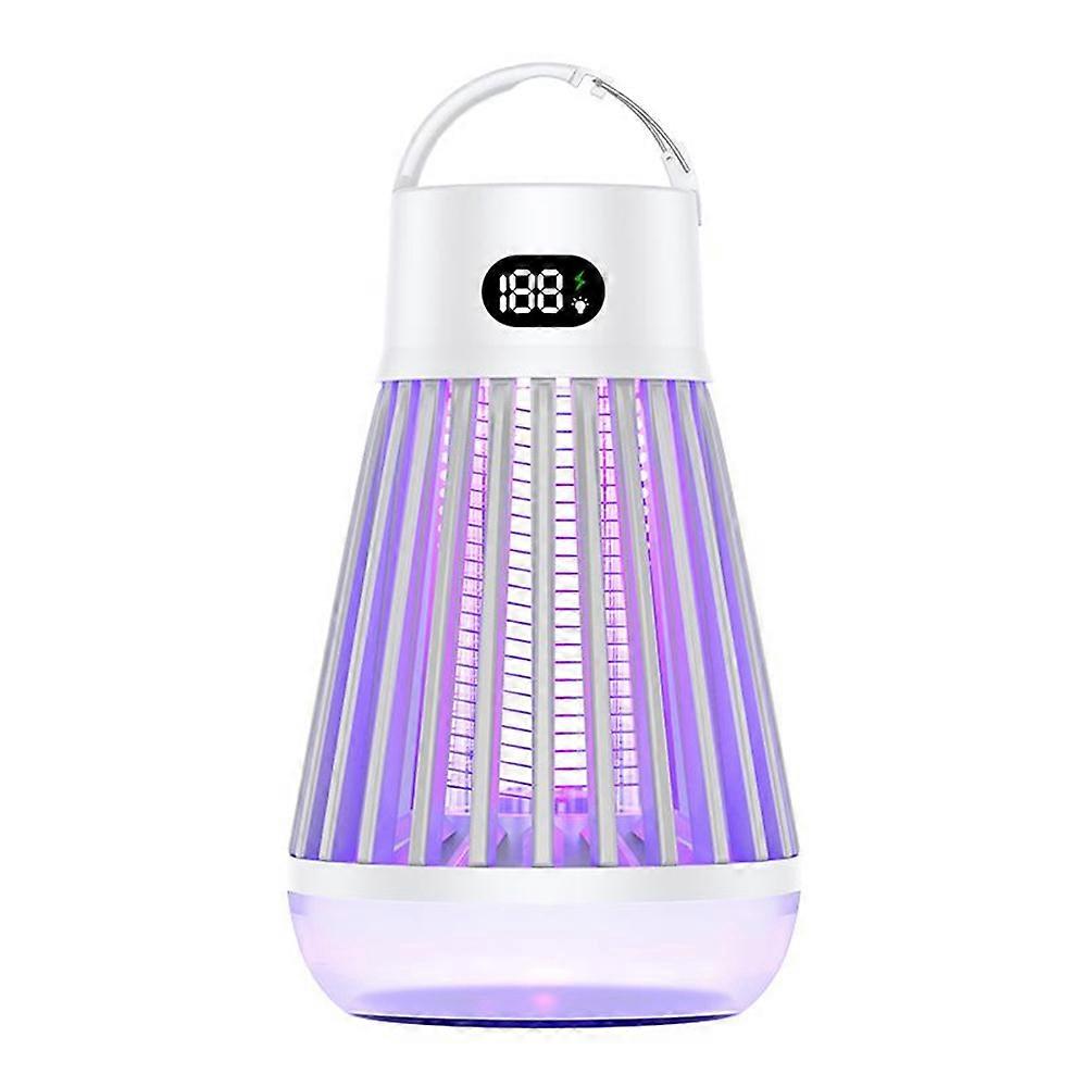 2-in-1 USB Bug Zapper Lamp Portable 2000mAh Fly Trap Camping Light Type-C Charging 3.7V 2W IP5X Waterproof Safe To Use for Home