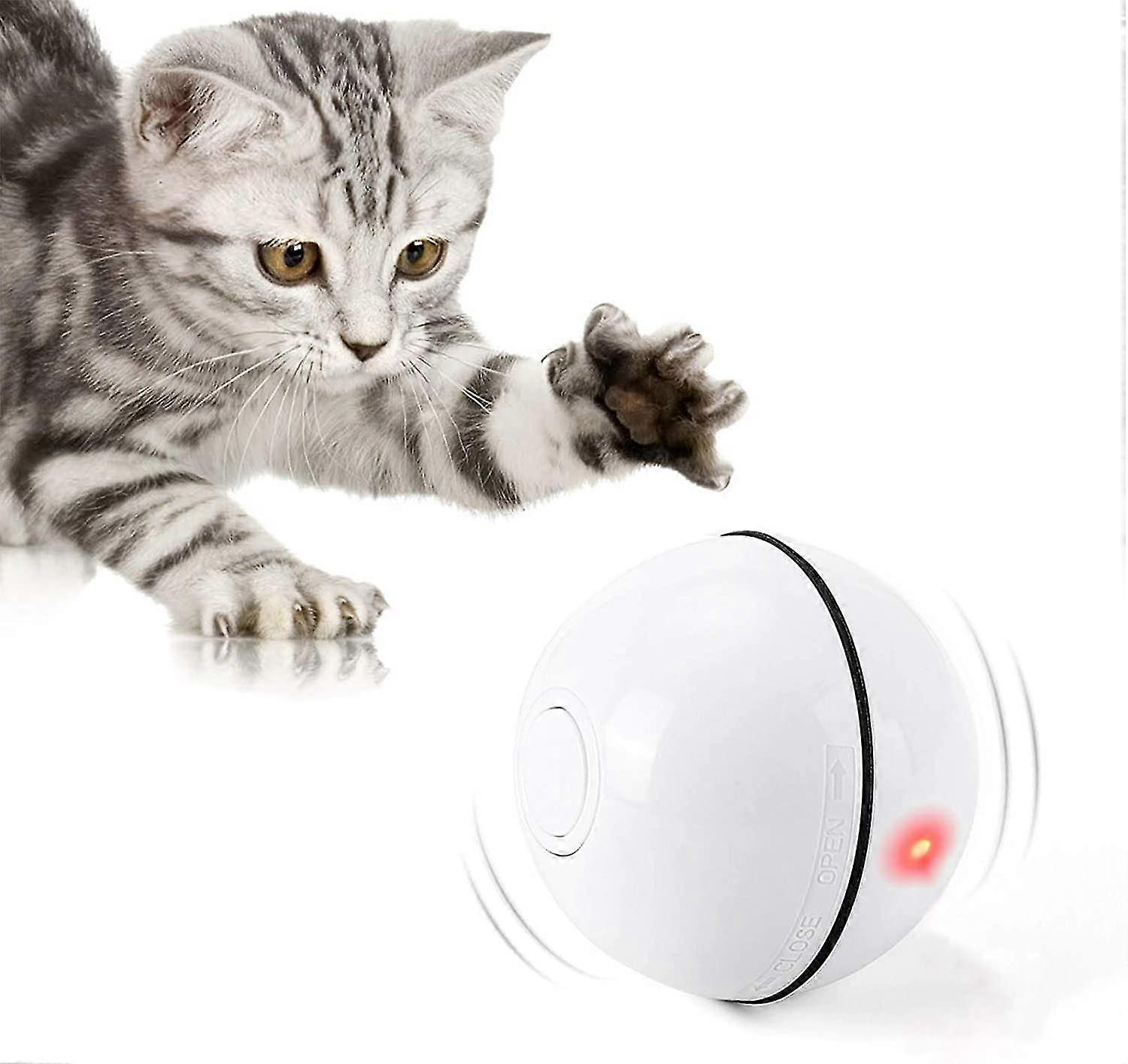Toy Ball With Led Light, 360 Degree Automatic Rotation And Usb Charging Interactive Cat Toy
