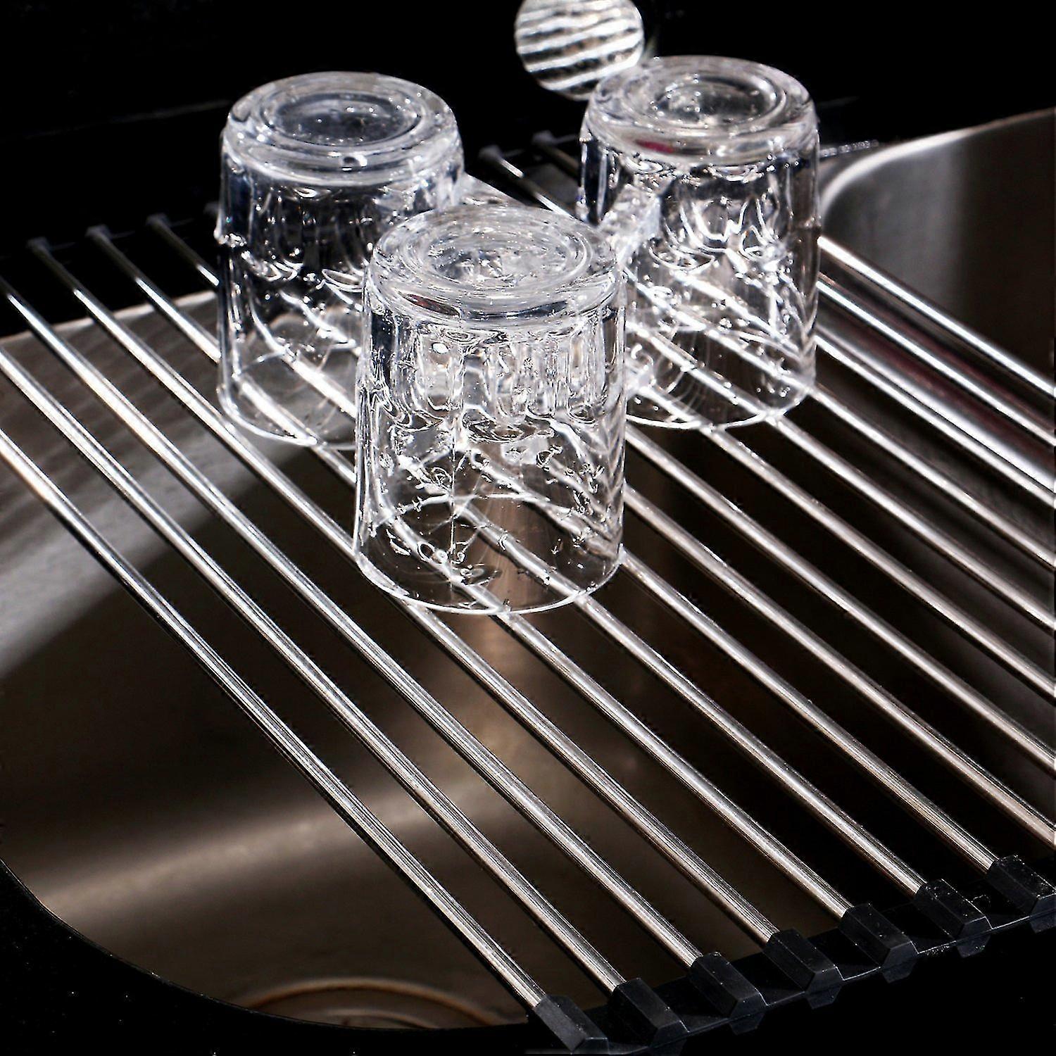 19.7"x13.0"multi-purpose Collapsible Dish Drying Rack, Collapsible