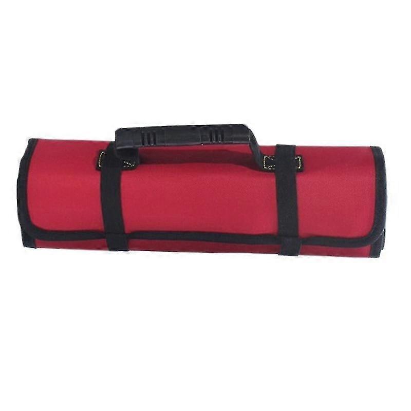 Wrench Roll Up Tool Roll Pouch Bag With Pockets, Waterproof Canvas Wrench Roll Organizer Bag For Cra