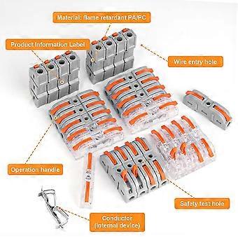 Connecteur De Fil Mous Et Durs De 1 Sur 3 Hors De La Borne De Raccord électrique Universel De Bloc Pousser Au Printemps Le Connecteur De Fil Rapide - Chine Connecteur Du