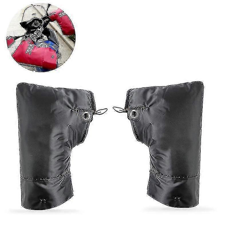 Bikight 1 Pair Motorcycle Scooter Bike Bicycle Cycling Handlebar Hand Protector Windproof Gloves