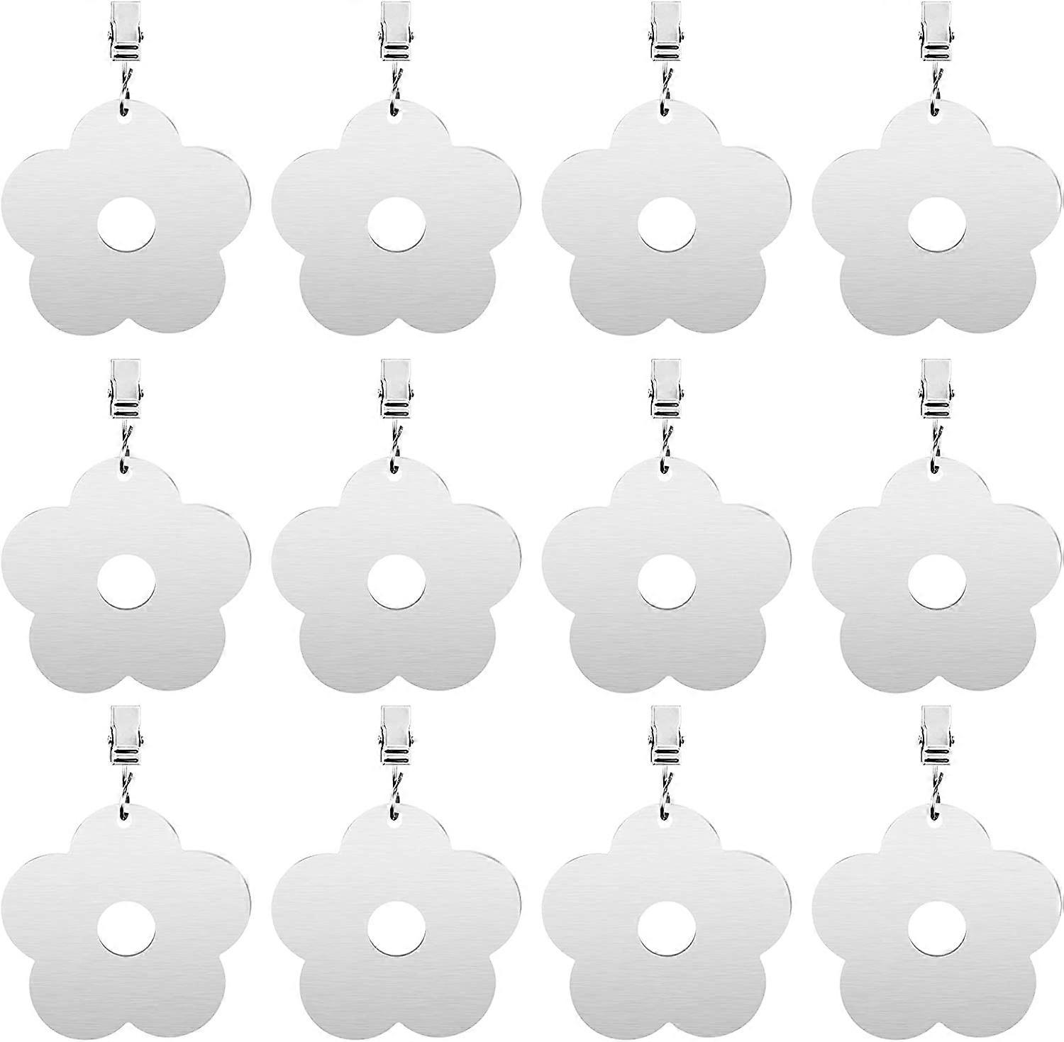 12pcs Heavy Tablecloth Weights,with Clips
