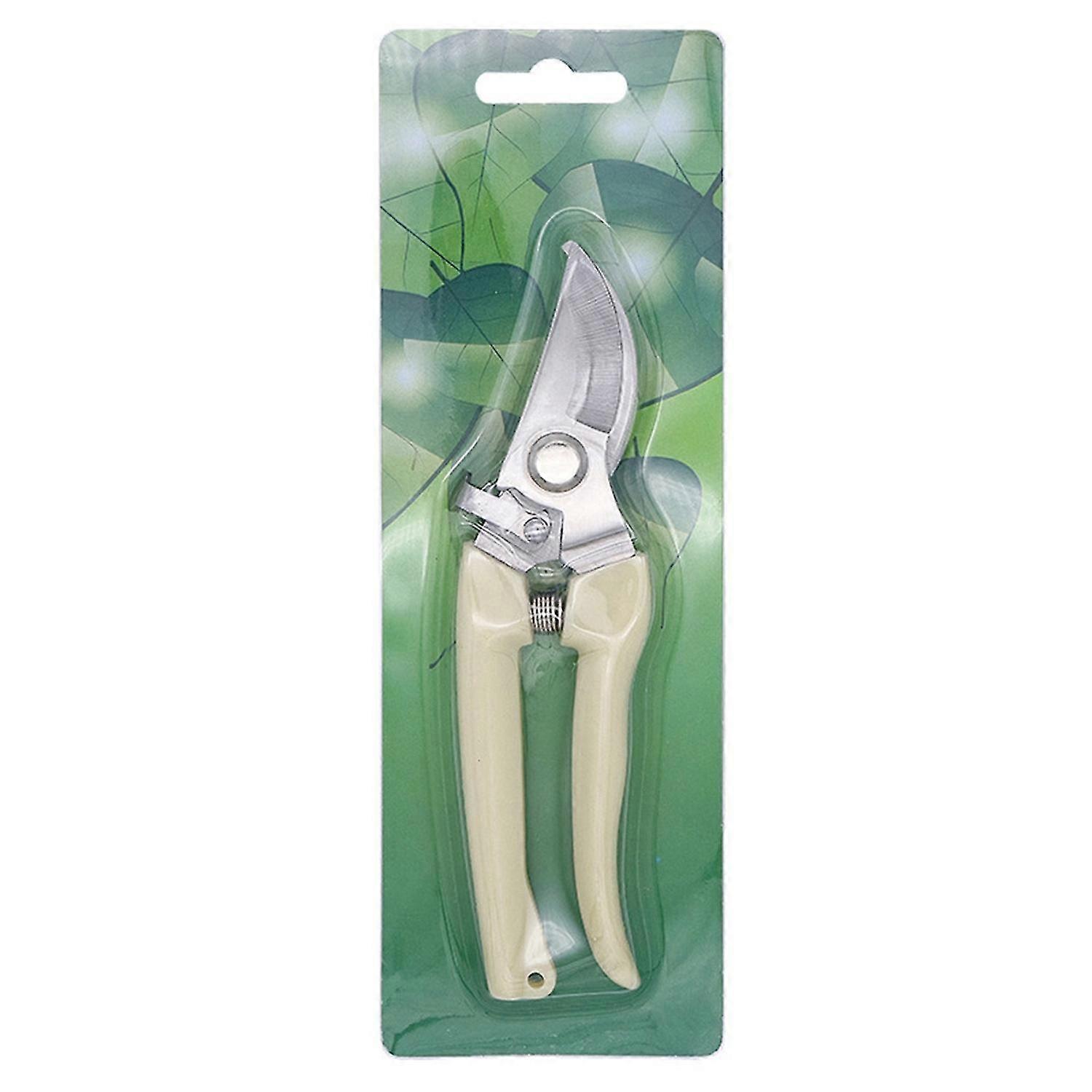 Garden Shears Stainless Steel High Hardness Elastic Spring Efcompatible witht Saving Safe Lock High