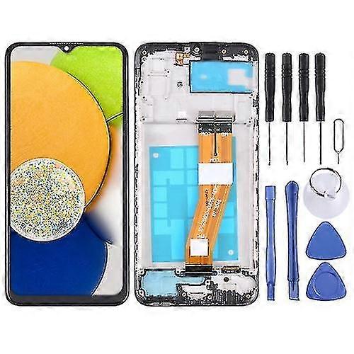 Samsung Galaxy A03 Sm-a035f Digitizer Complete Assembly Oem Lcd Screen With Frame