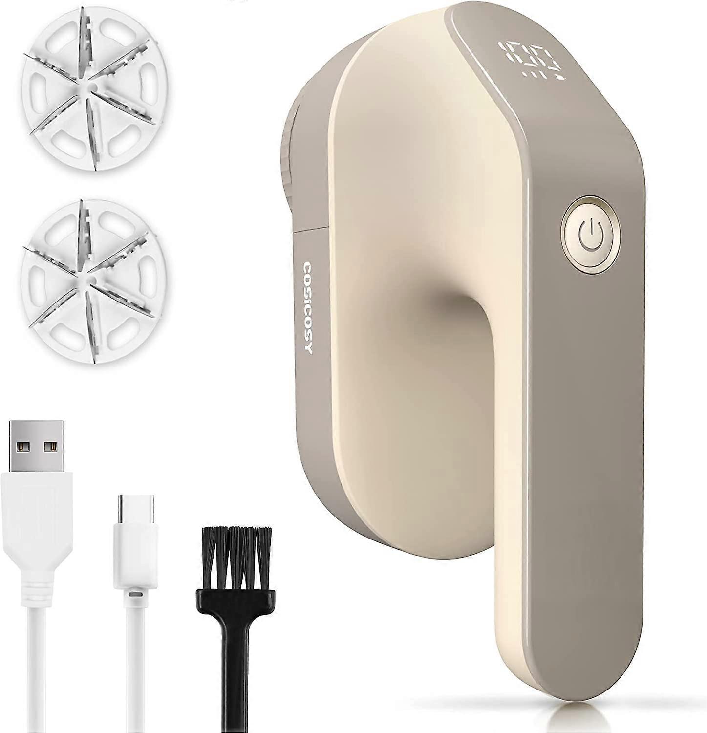 Fabric Shaver, Rechargeable Lint Remover Debobbler Clothes Shaver LED Digital Display Bobble Remover for Clothes Adjustable 3 Speed Lint Shaver with 3