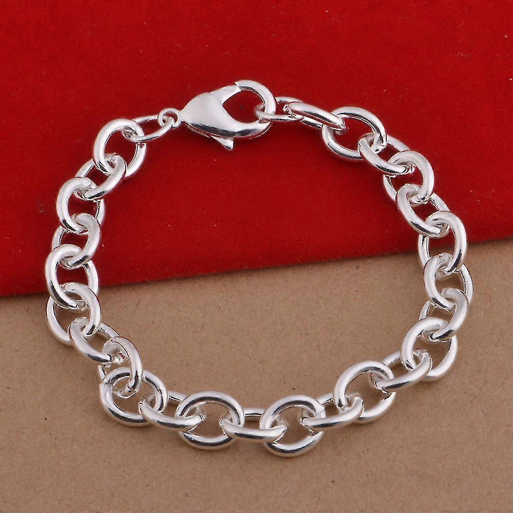 Silver Bracelet - Stylish & Beautiful Design On Silver Chain / Link