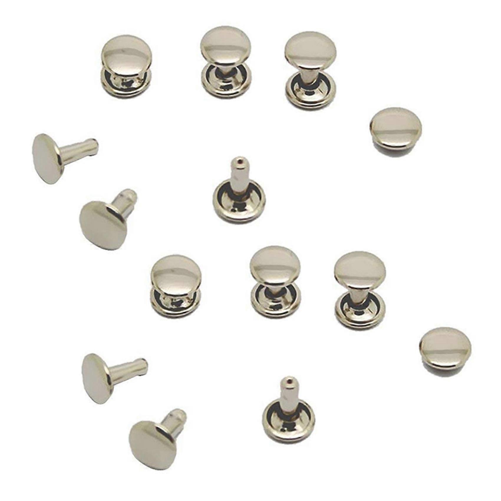 200Pcs DIY Rivet Rivet Rivet Metal Board - Silver