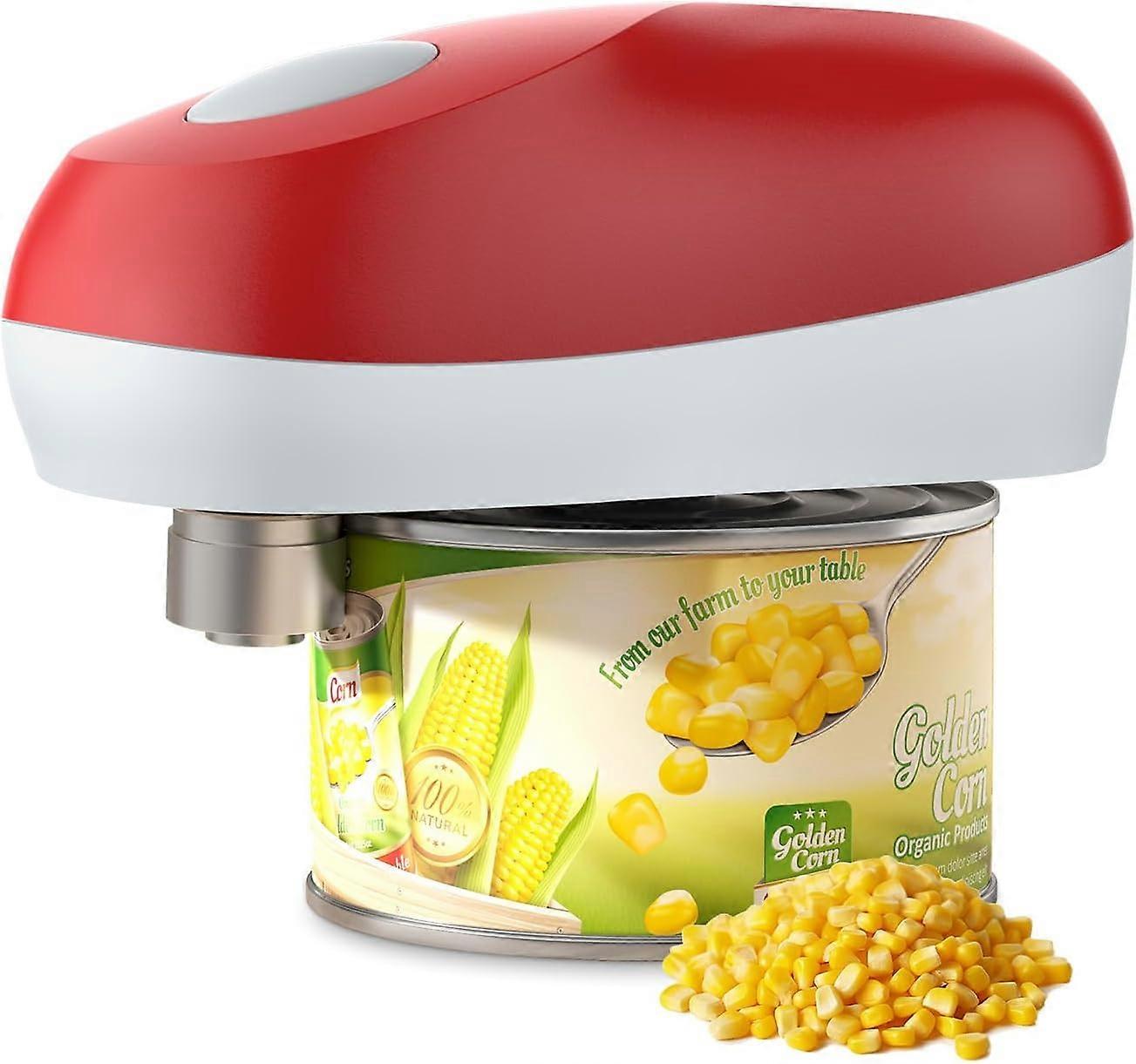 Handsfree Electric Can Opener, Tin Opener One Touch Automatically Open The can for Any Size Smooth Edge and Safe